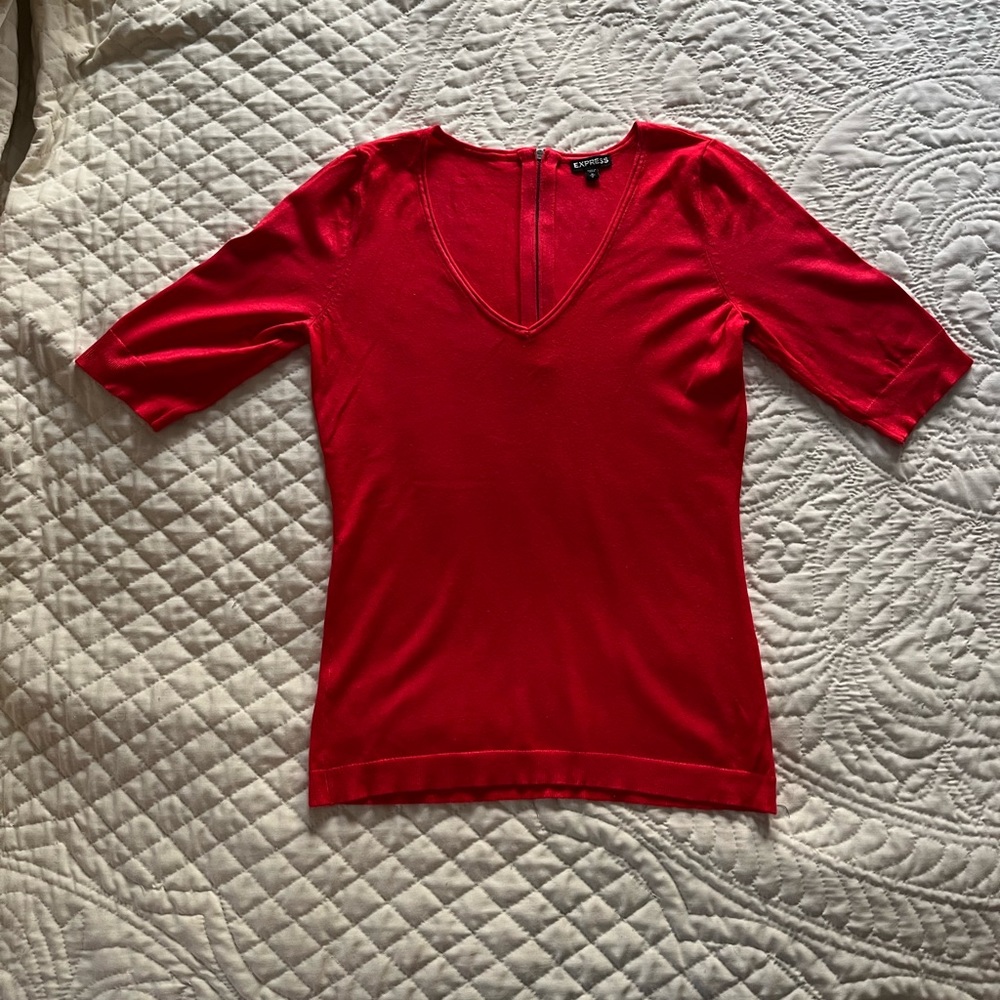 Express short sleeve sweater